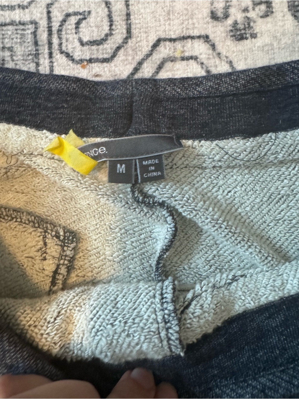 NWOT Vince Women’s Rib Cuff Jogger Sweatpants Heather Indigo Blue 100% Cotton M - Picture 5 of 11